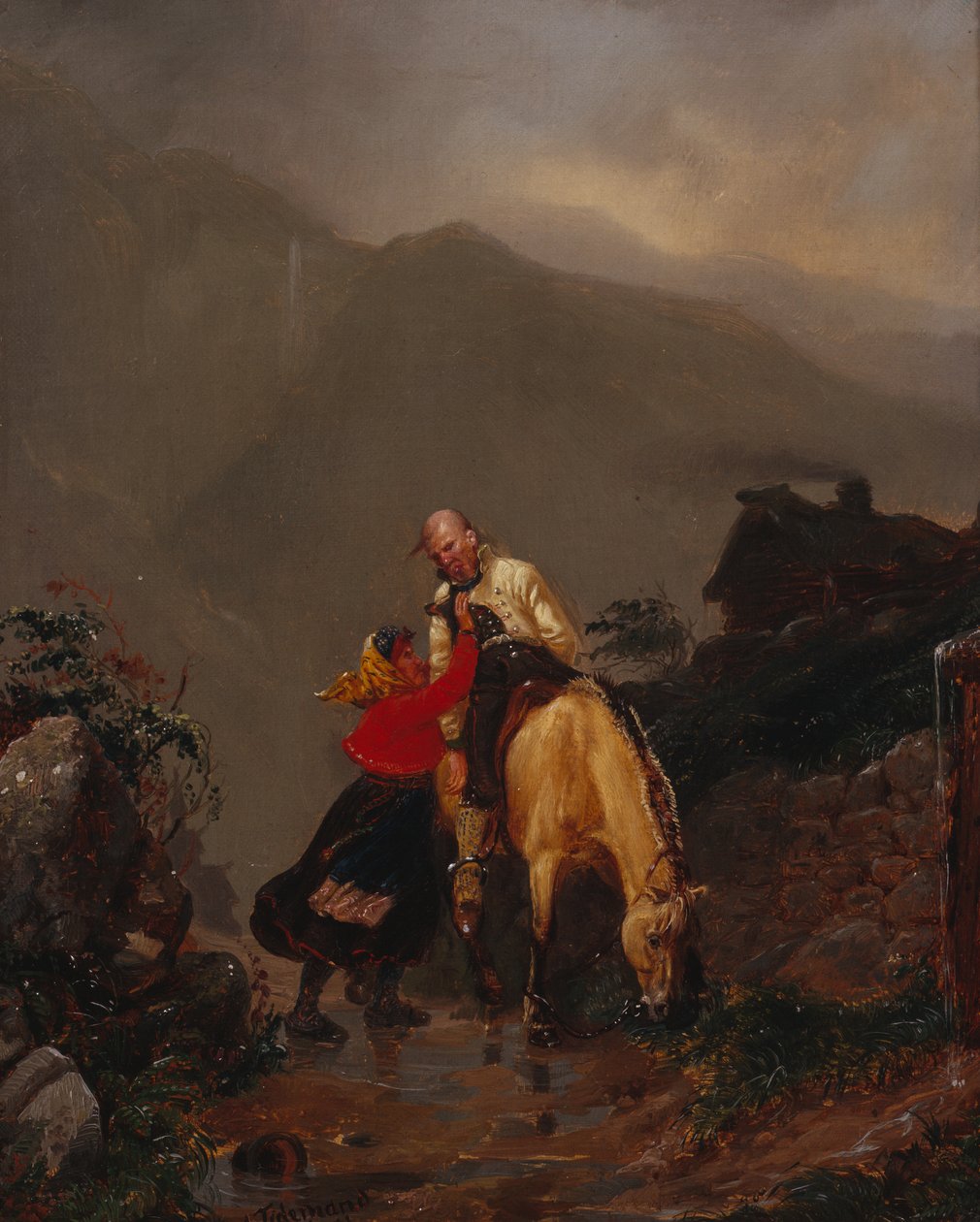 Z kostela od Adolph Tidemand