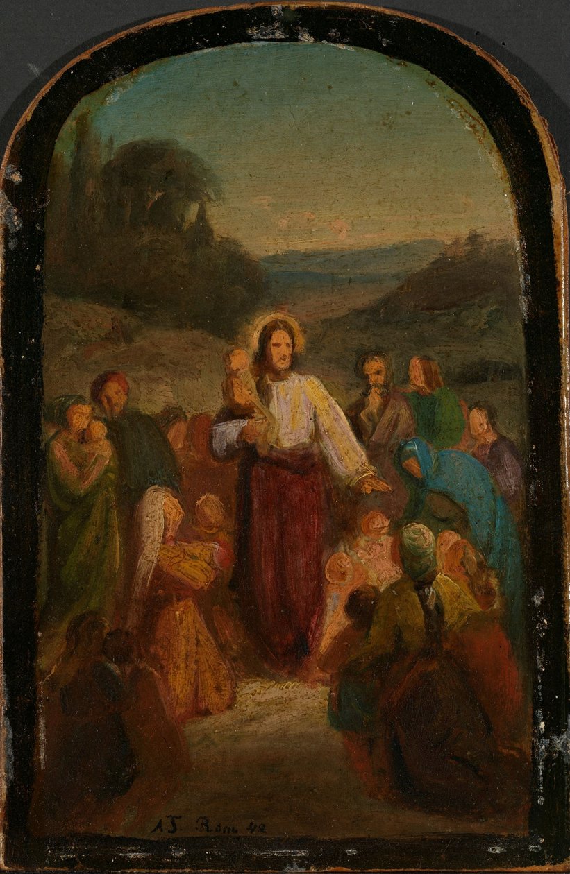 Lasst die kleinen Kinder zu mir kommen od Adolph Tidemand