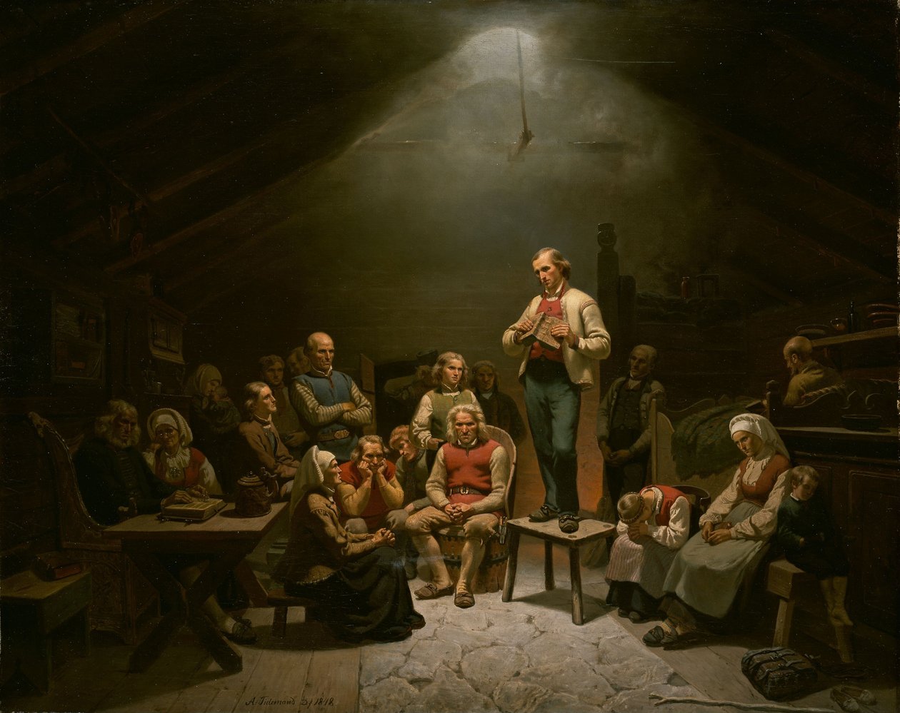 Nízkocírkevní zbožnost od Adolph Tidemand