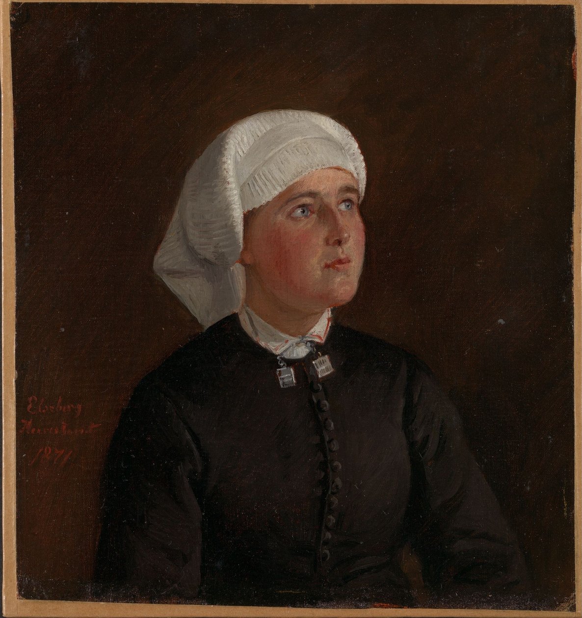 Portrét Elseberg Herrestvedtové od Adolph Tidemand