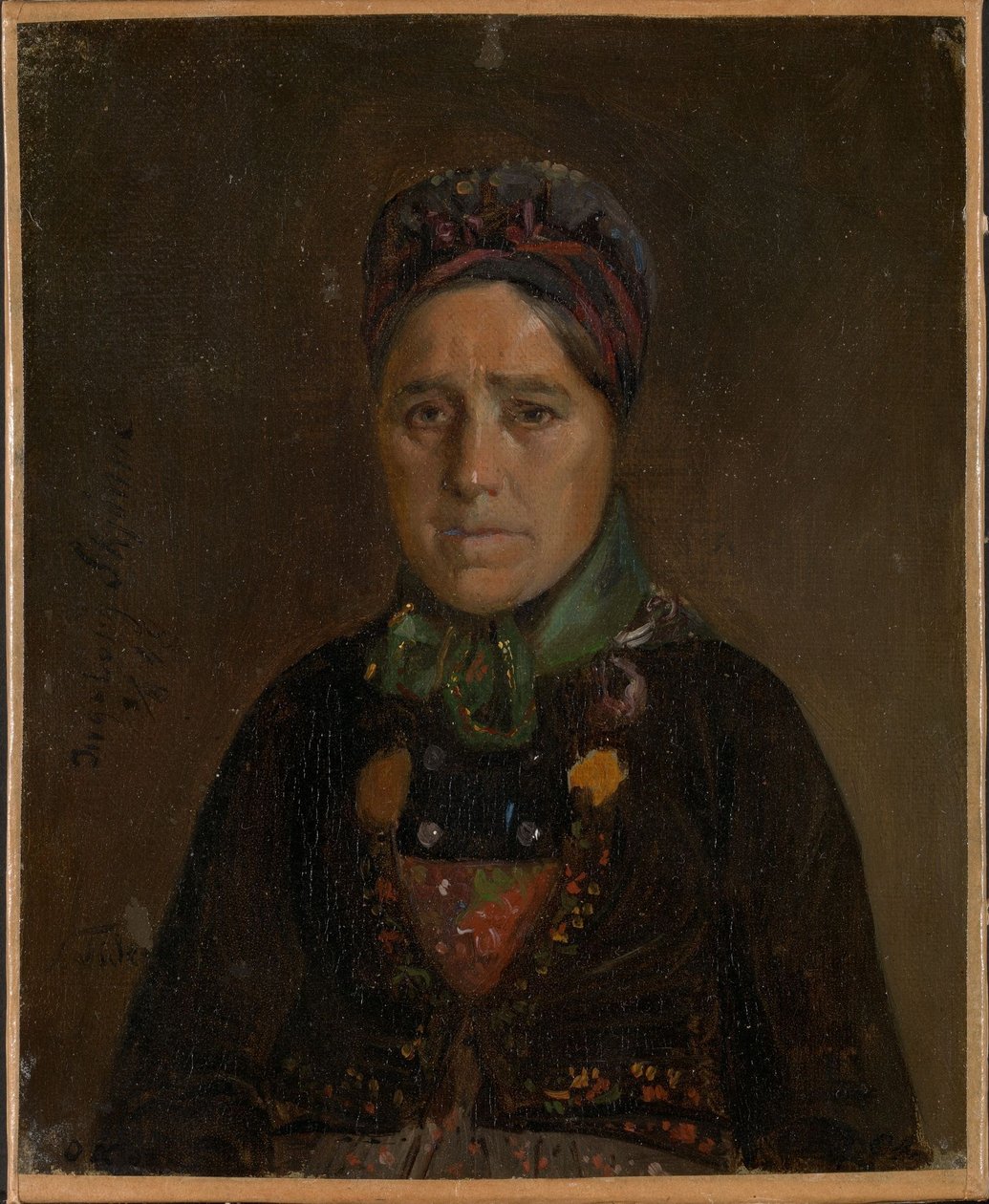 Portrét Ingeborg Skjønne z Numedalu od Adolph Tidemand