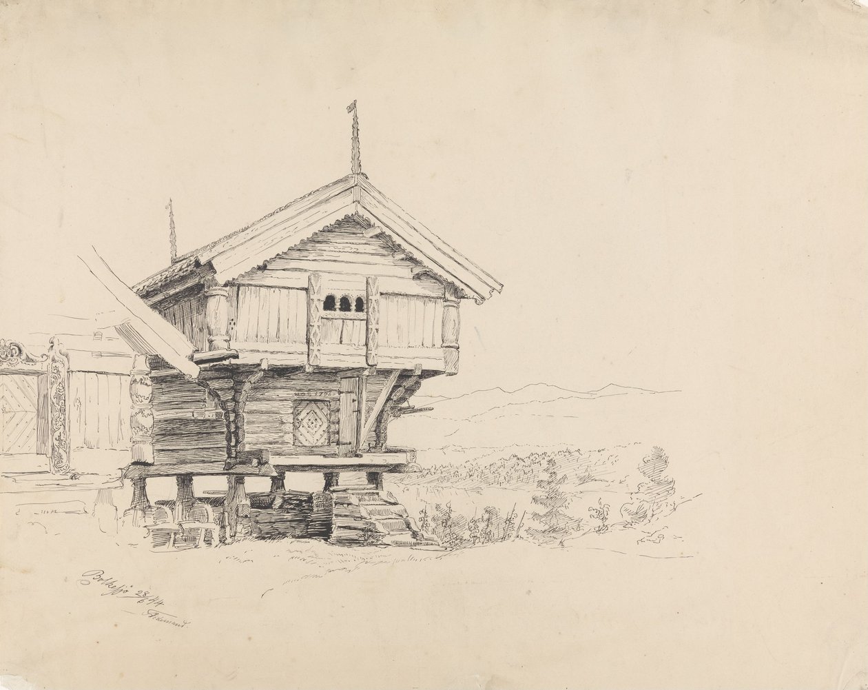 Stabbur, Bolkesjø od Adolph Tidemand