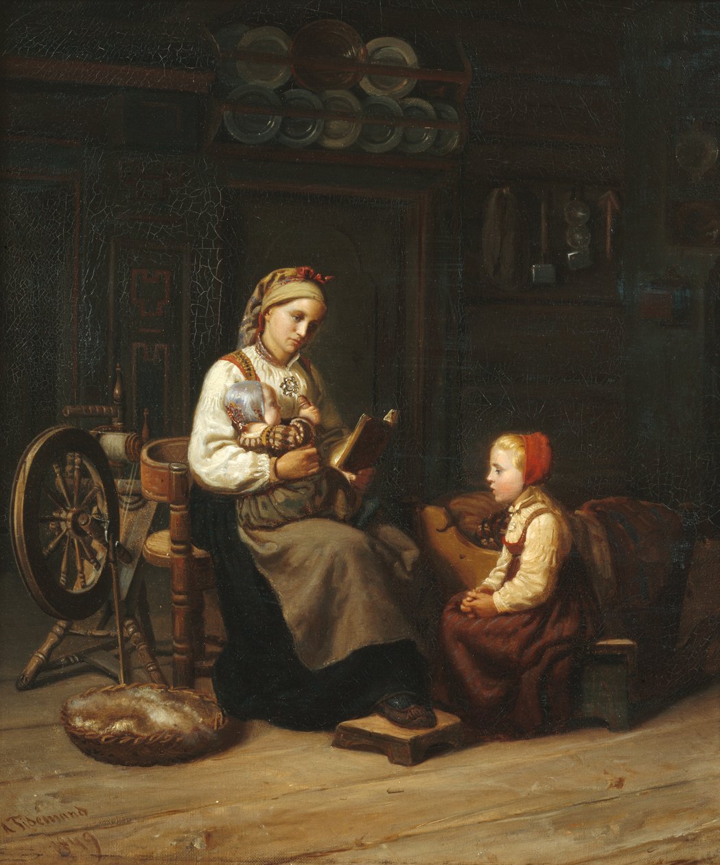 Matka učí od Adolph Tidemand