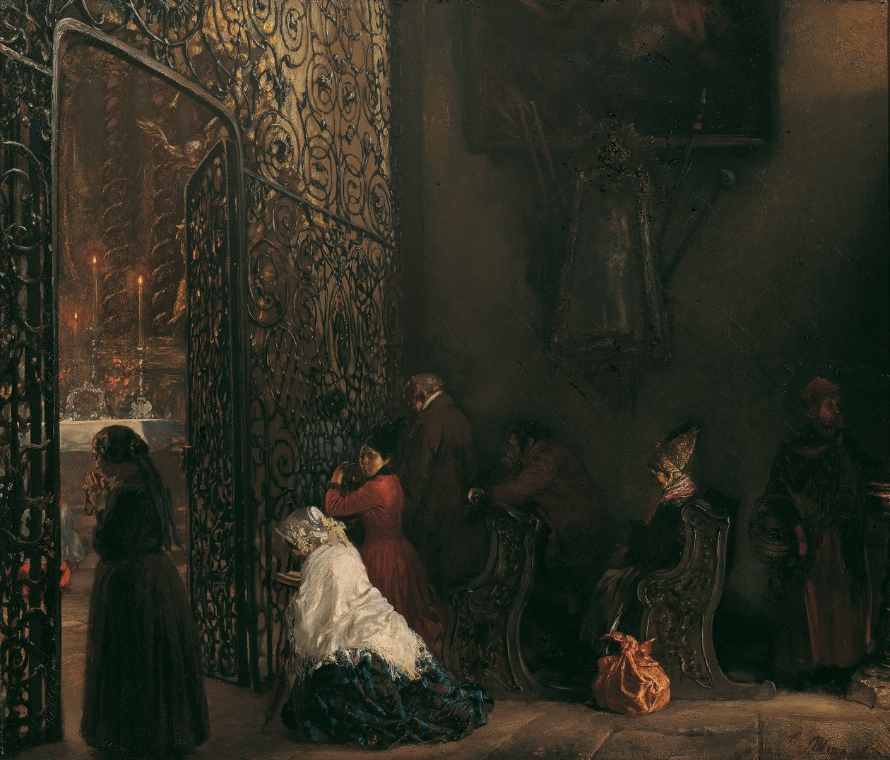 raná mše od Adolph Menzel