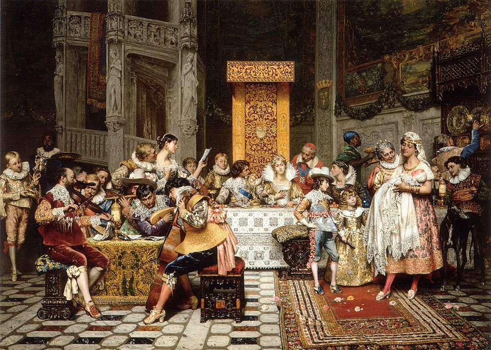 Křest Conda od Adolphe Alexandre Lesrel