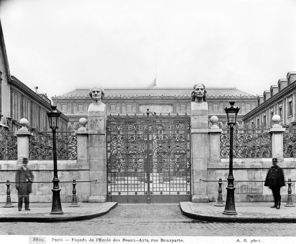 National Superior School of Fine Arts, rue Bonaparte, c.1890-99 od Adolphe Giraudon