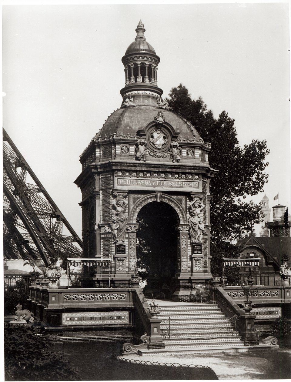 Pavilon Perrusson na Světové výstavě v roce 1889 v Paříži od Adolphe Giraudon