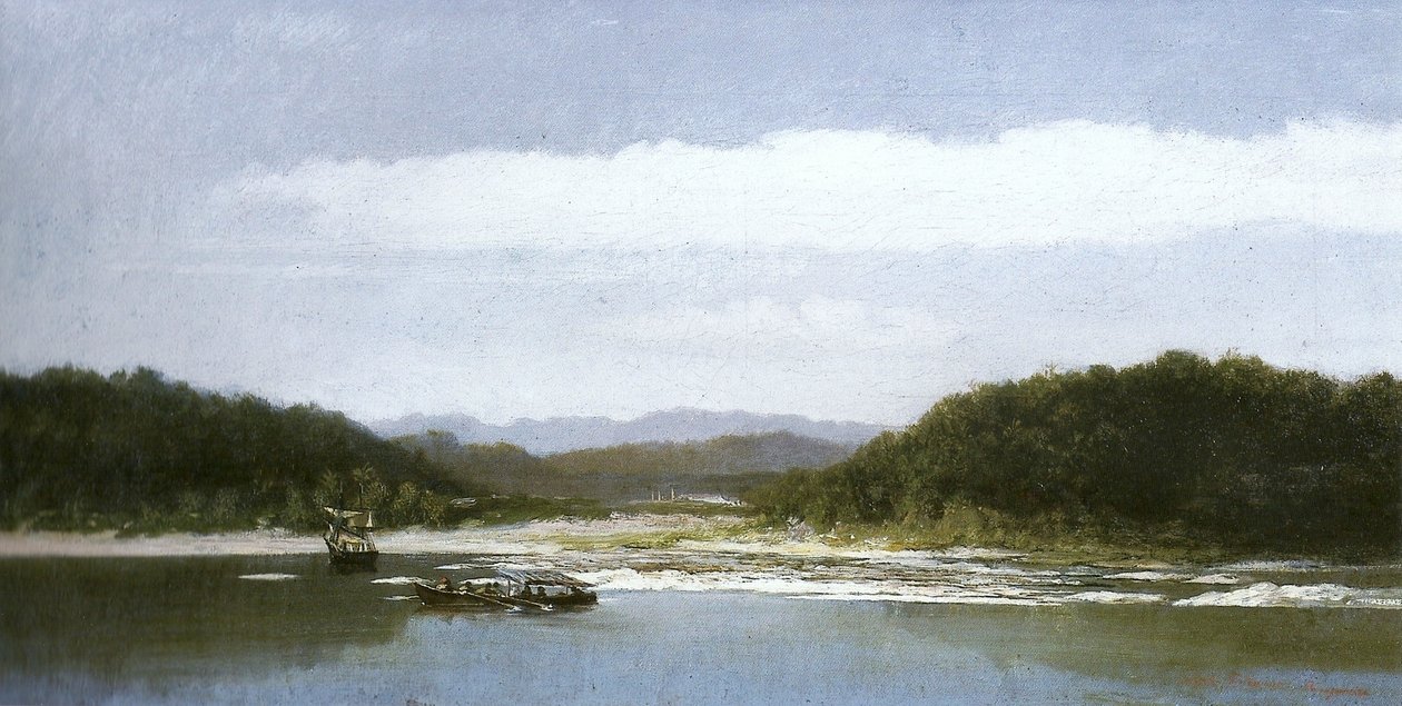 Backwaters of Guanabara Bay od Adolphe Martial Potemont
