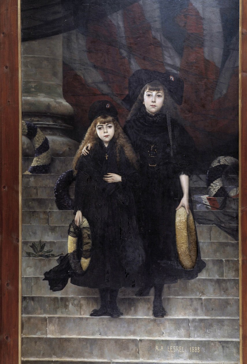 Alsasko a Lotrinsko, obraz A.A. Lesrel od Adolphe Alexandre Lesrel