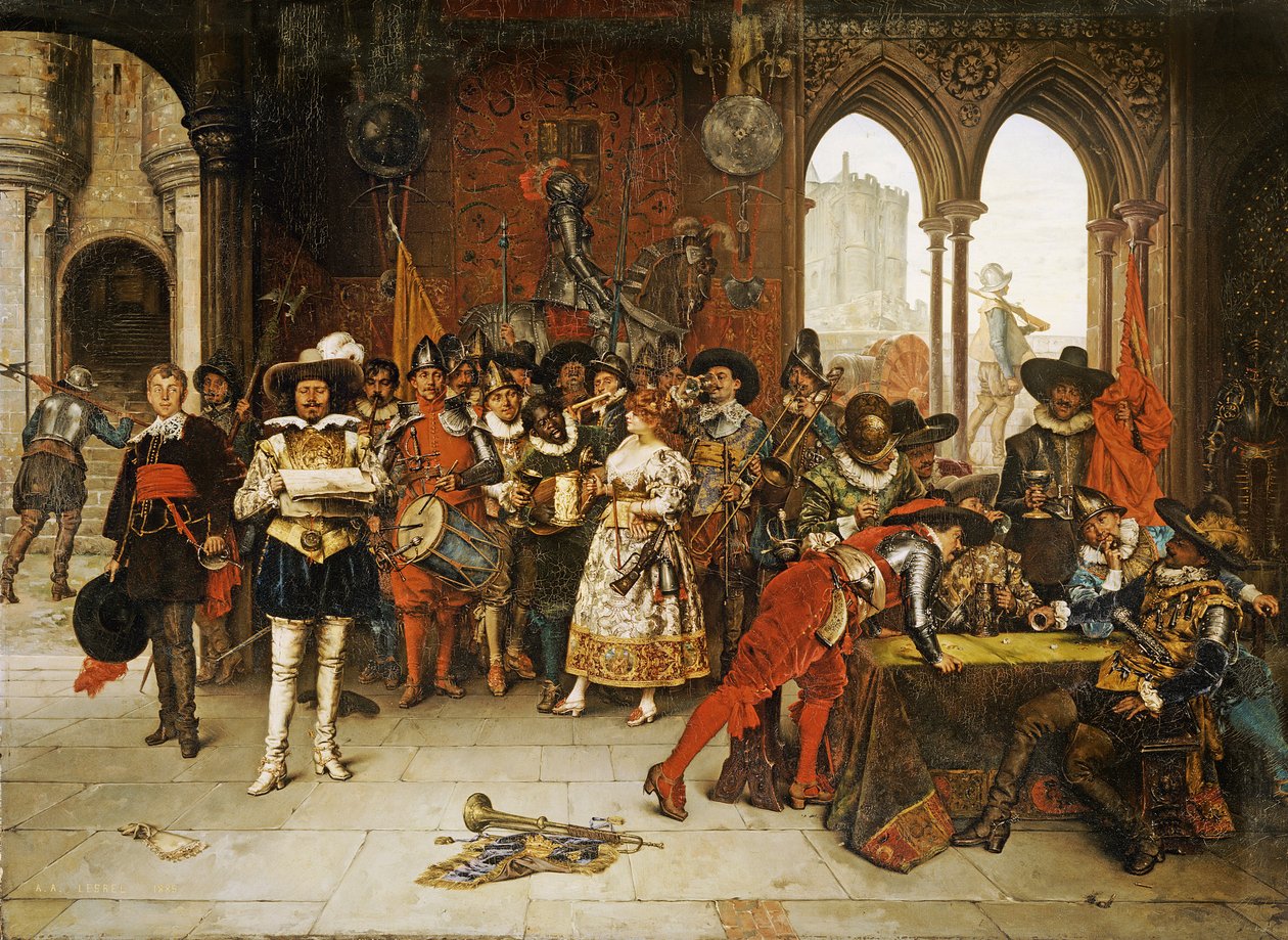 Mušketýři krále od Adolphe Alexandre Lesrel