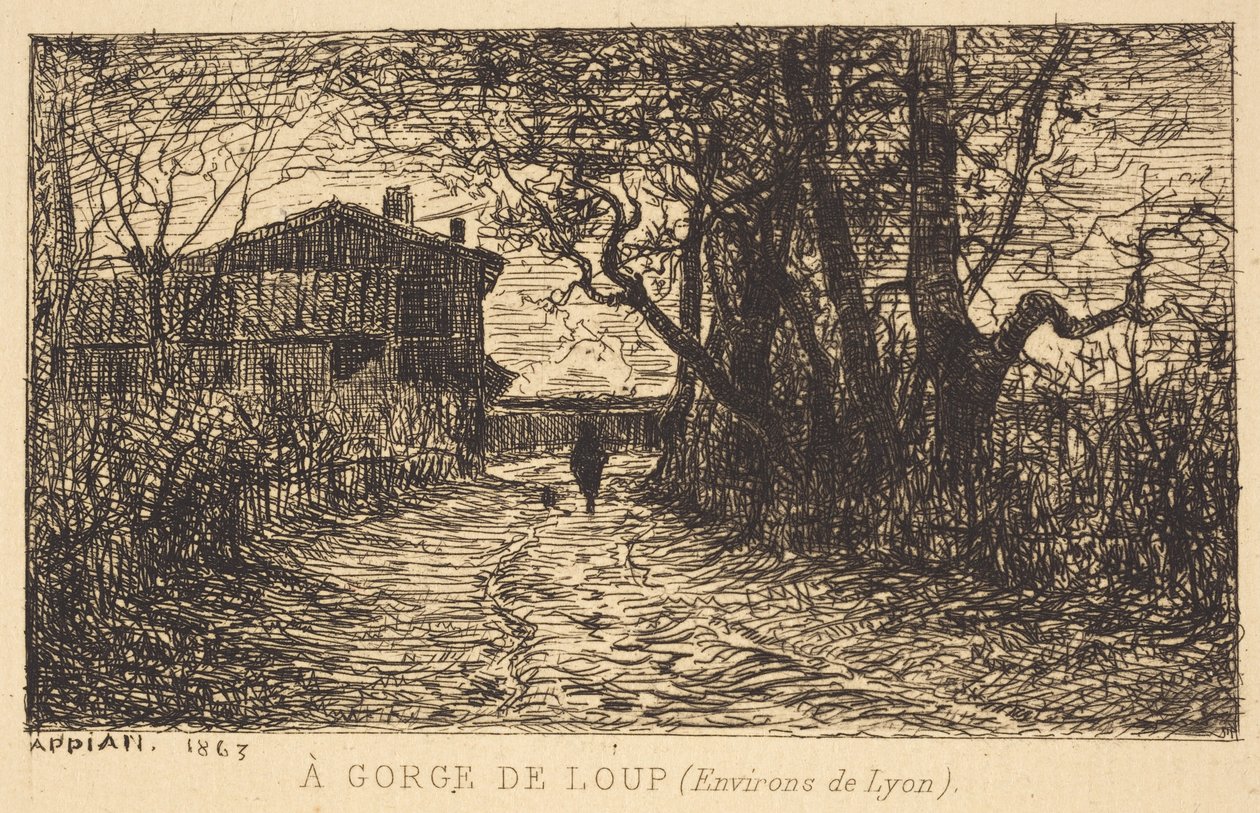 Soutěska u Loup od Adolphe Appian