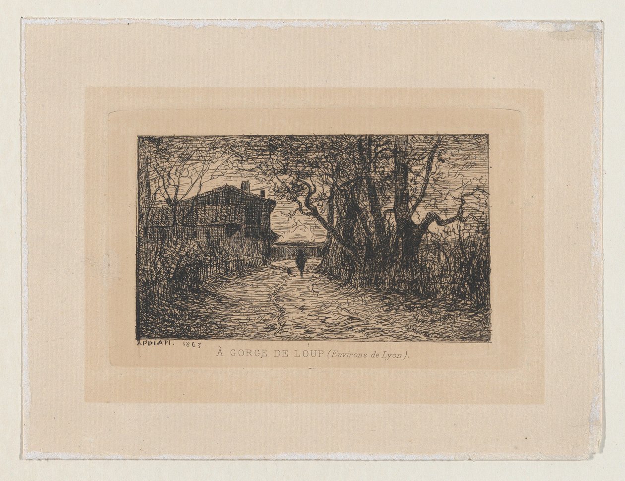 V soutěsce Loup (nedaleko Lyonu) od Adolphe Appian