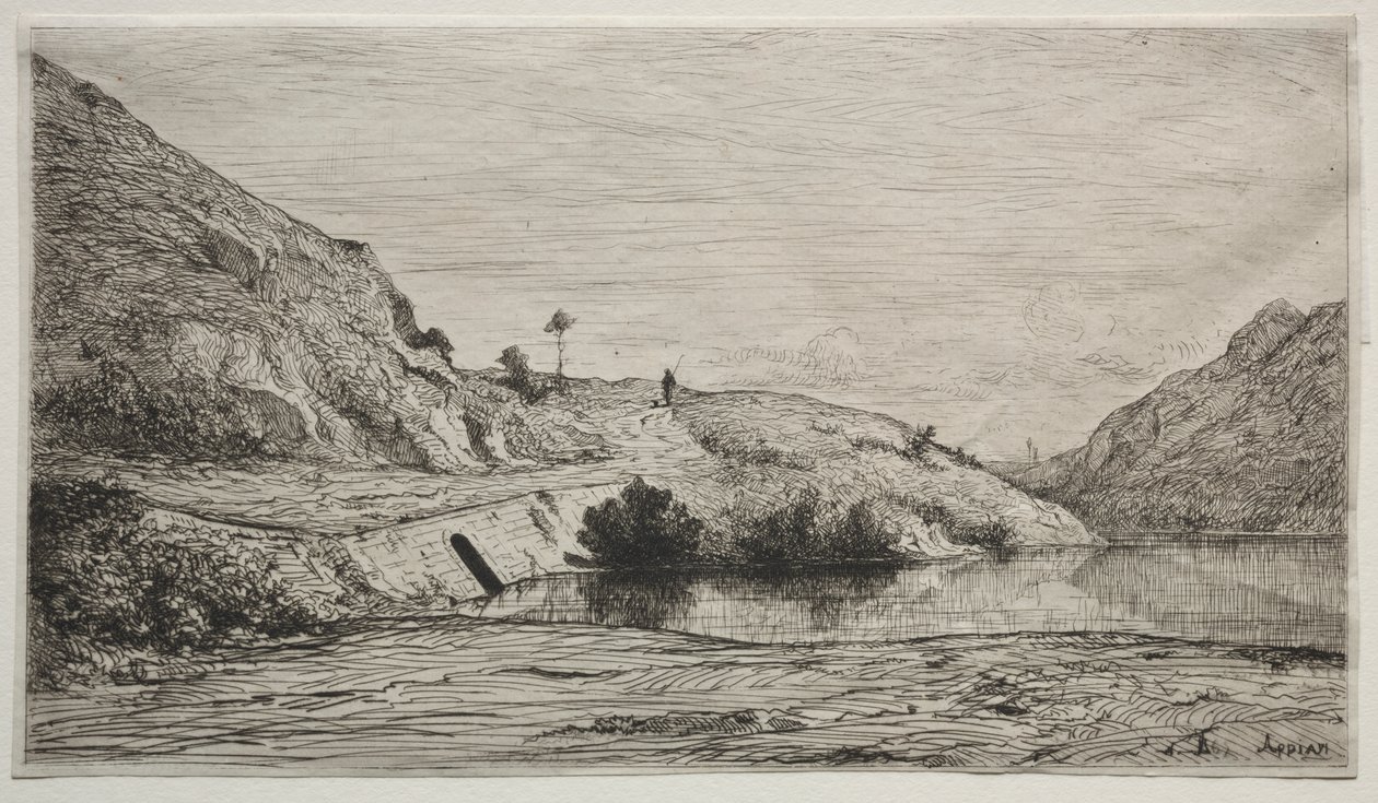 Banks of the Rhone od Adolphe Appian