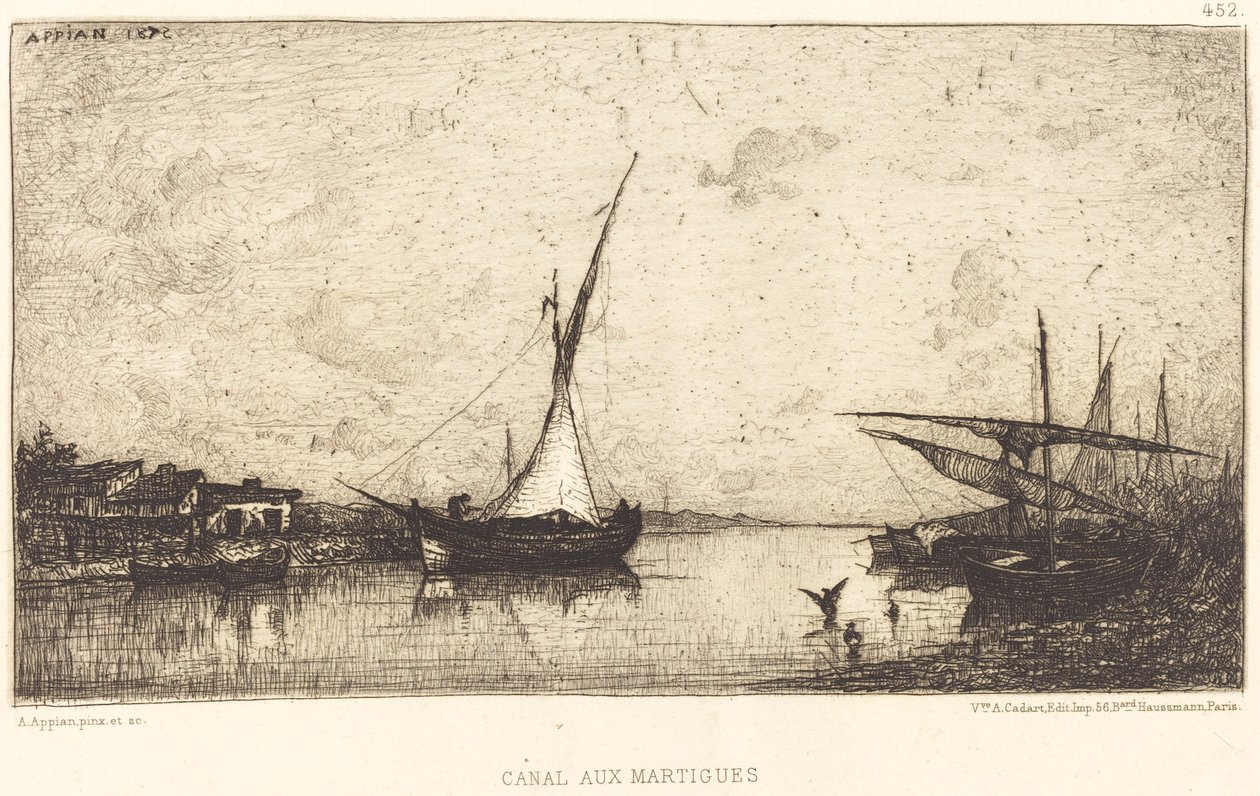 Kanál Martigues od Adolphe Appian