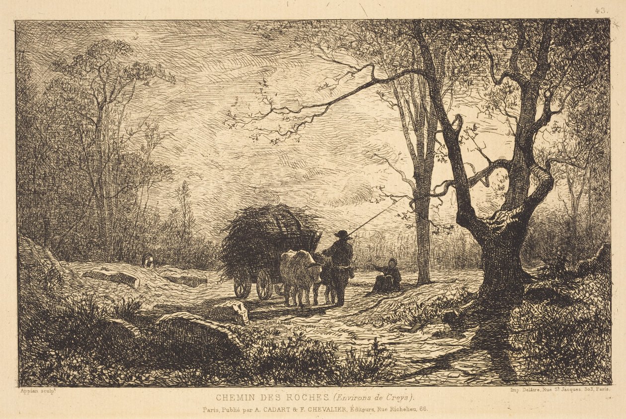 Cesta Chemin des Roches od Adolphe Appian