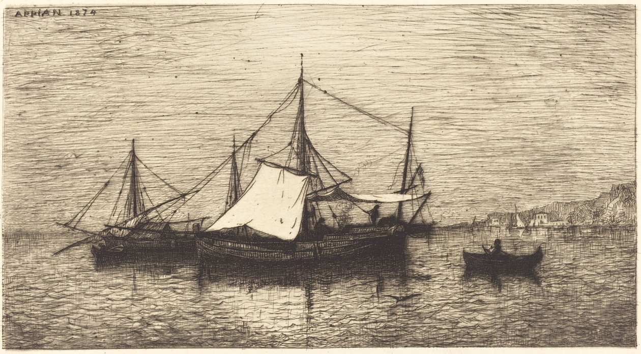 Pobřežní obchodní plavidla, Itálie od Adolphe Appian