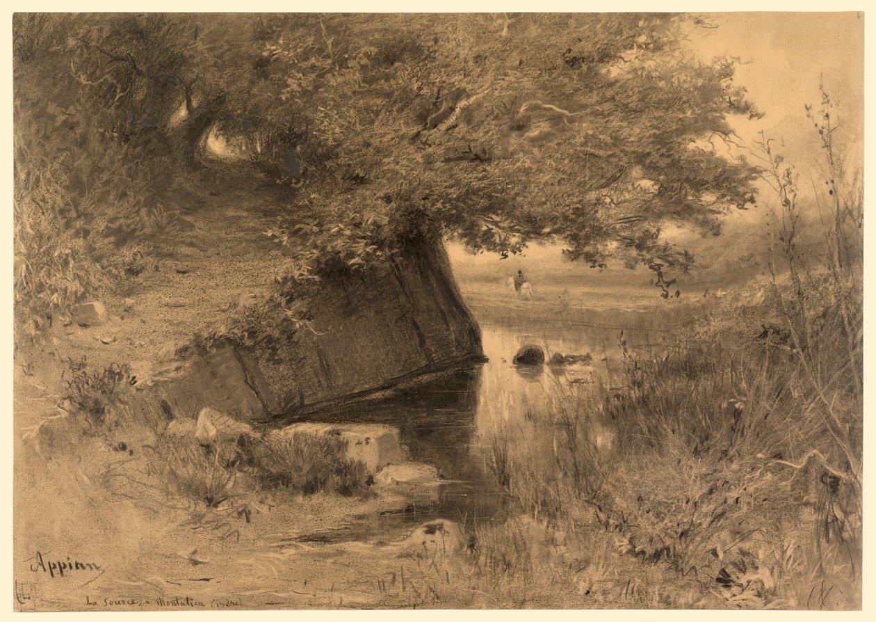 Krajina (La source a Montalieu) od Adolphe Appian