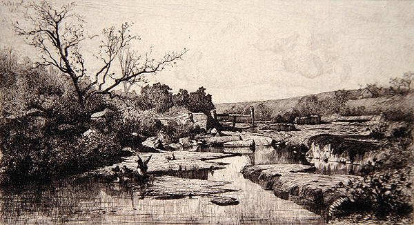 Pramen řeky Albarine od Adolphe Appian