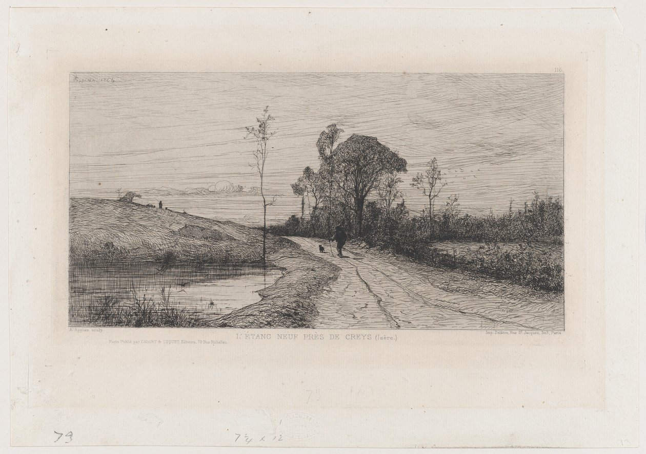 Nový rybník u Creys (Isère) od Adolphe Appian