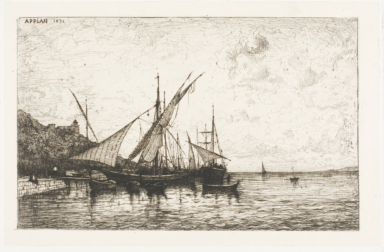 Monacký přístav od Adolphe Appian