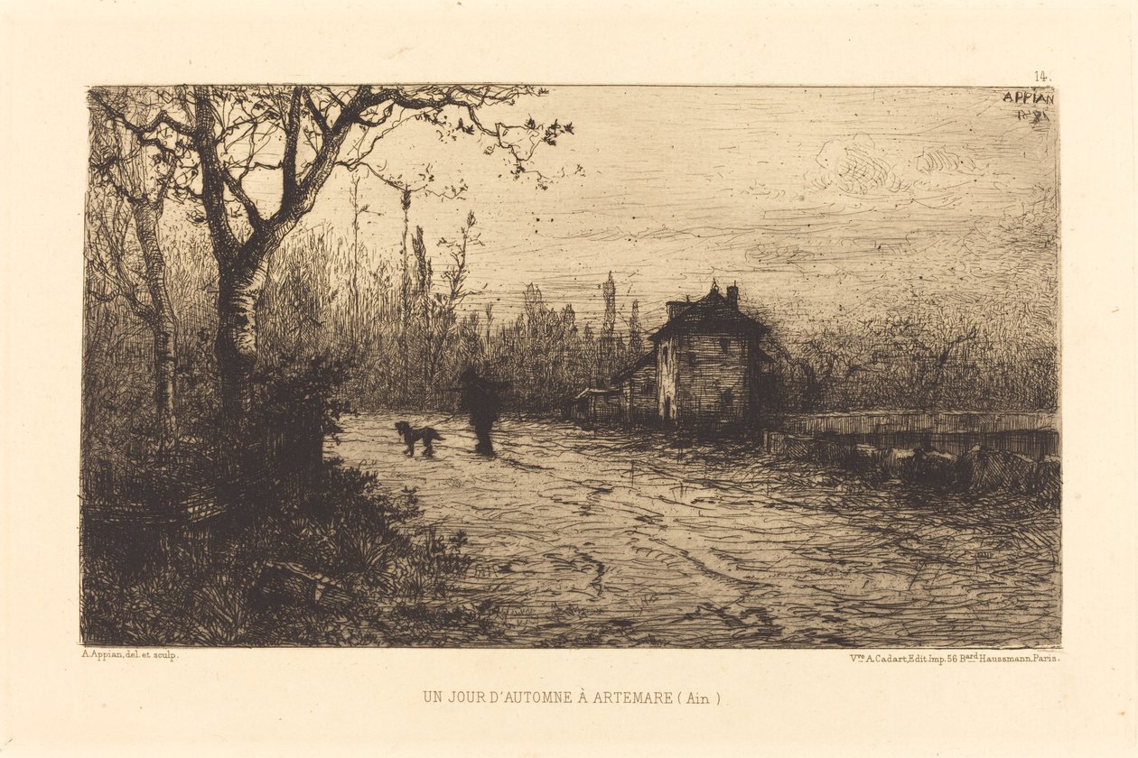 Podzimní den v Artemare od Adolphe Appian