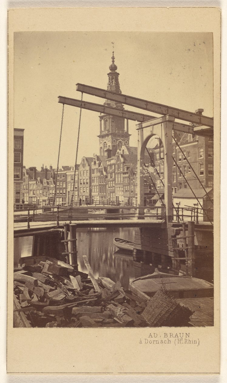 Amsterdam. Quai Raamgracht. od Adolphe Braun