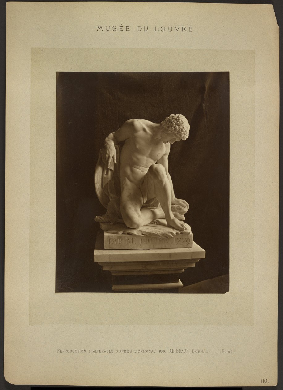 [Umírající gladiátor od Juliena, Louvre] od Adolphe Braun
