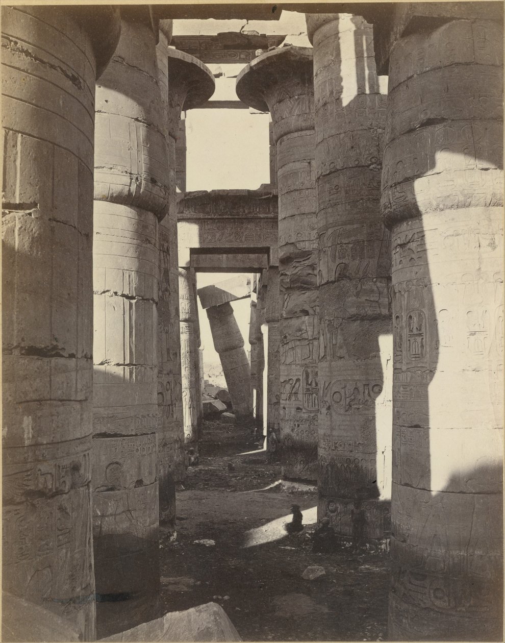 Horní Egypt, Hypostylová síň v Karnaku od Adolphe Braun
