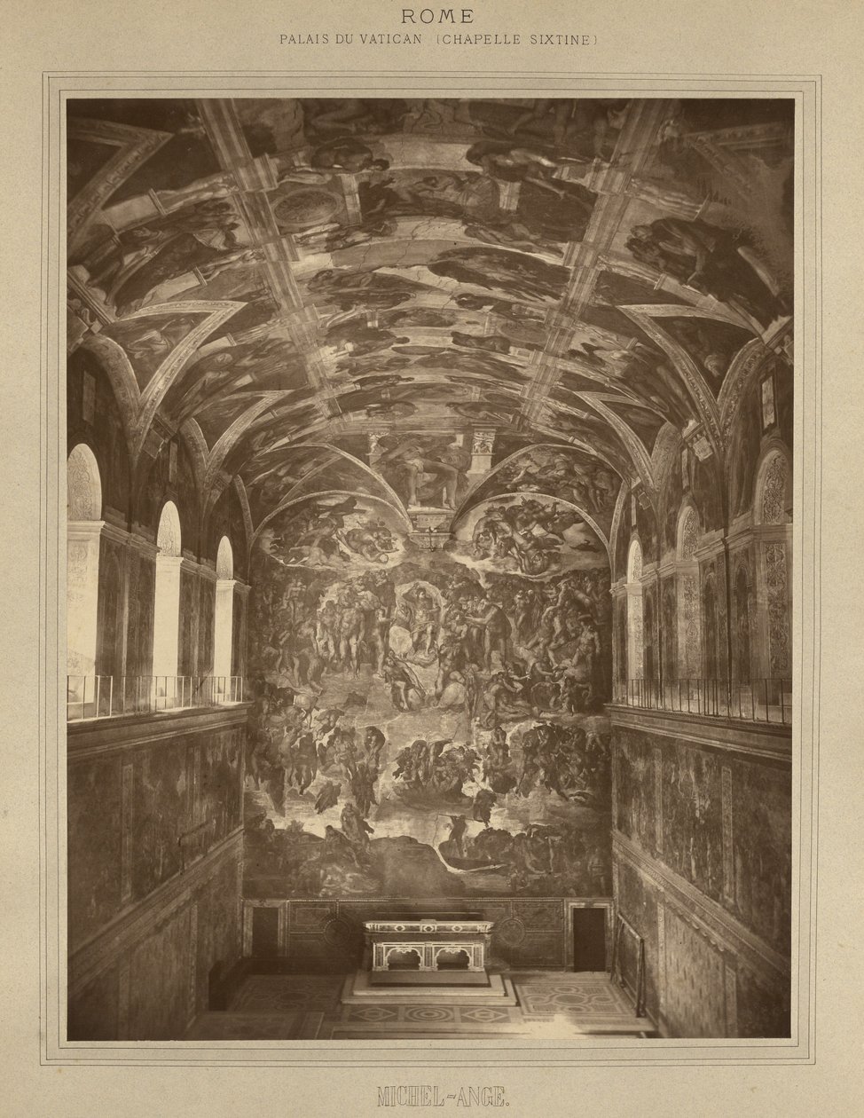 Řím – Vatikánský palác, Sixtinská kaple – Michelangelo od Adolphe Braun