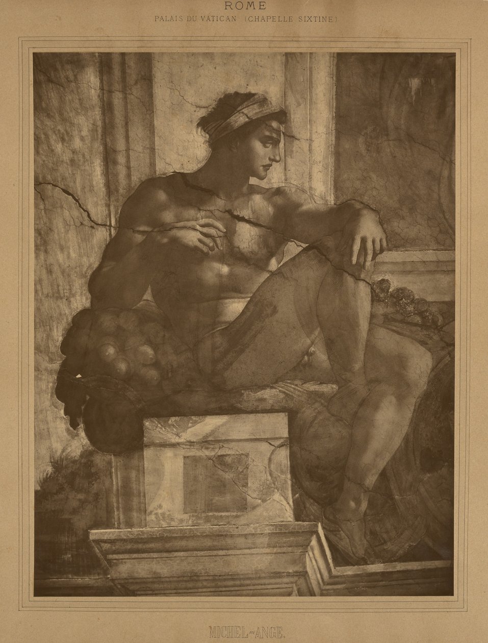 Řím - Vatikánský palác, Sixtinská kaple, Michelangelo od Adolphe Braun