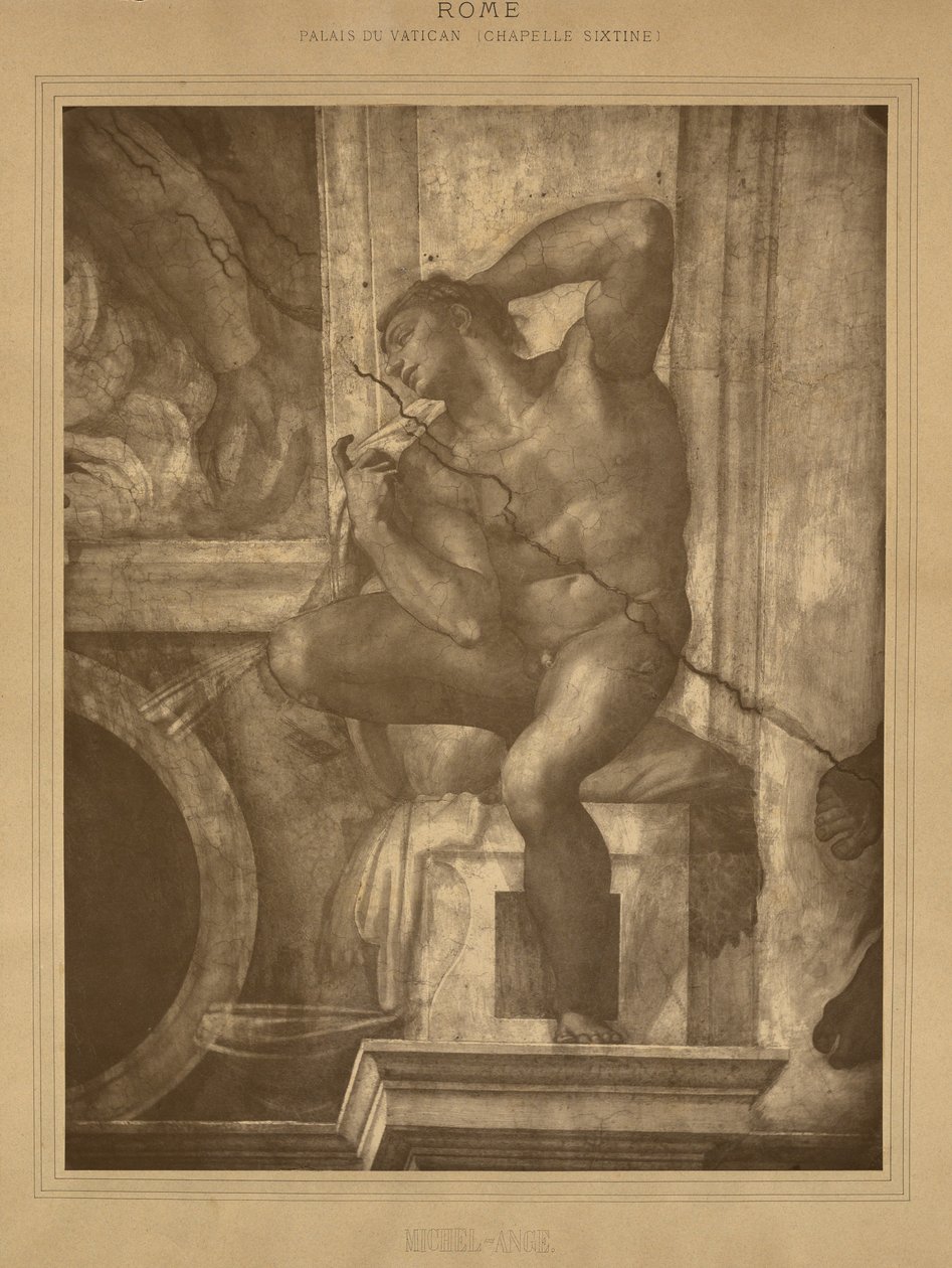 Řím - Vatikánský palác, Sixtinská kaple, Michelangelo od Adolphe Braun
