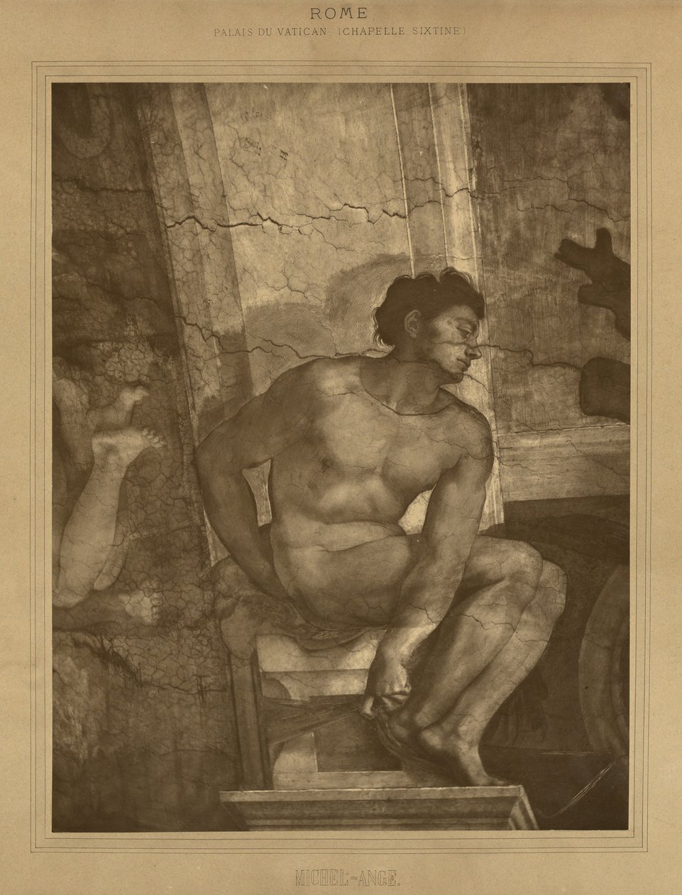 Řím – Vatikánský palác, Sixtinská kaple, Michelangelo od Adolphe Braun