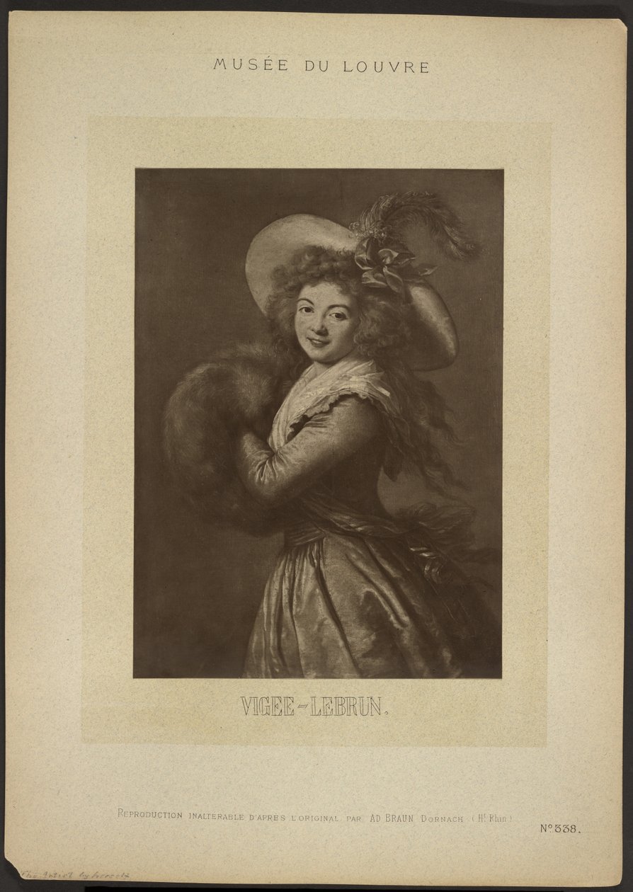 [Autoportrét od Vigee-Lebruna, Louvre] od Adolphe Braun