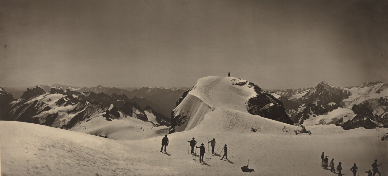 Vrchol hory Titlis, Švýcarsko od Adolphe Braun