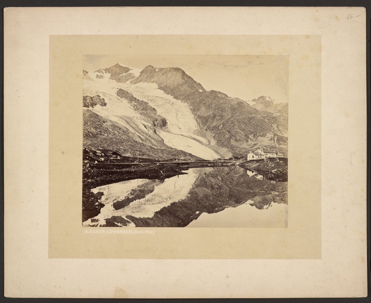 Hospic Bernina a ledovec Cambréna od Adolphe Braun
