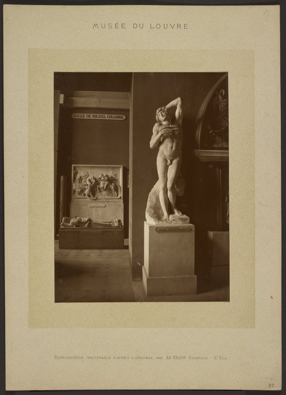 [Umírající otrok od Michelangela, Musée du Louvre] od Adolphe Braun