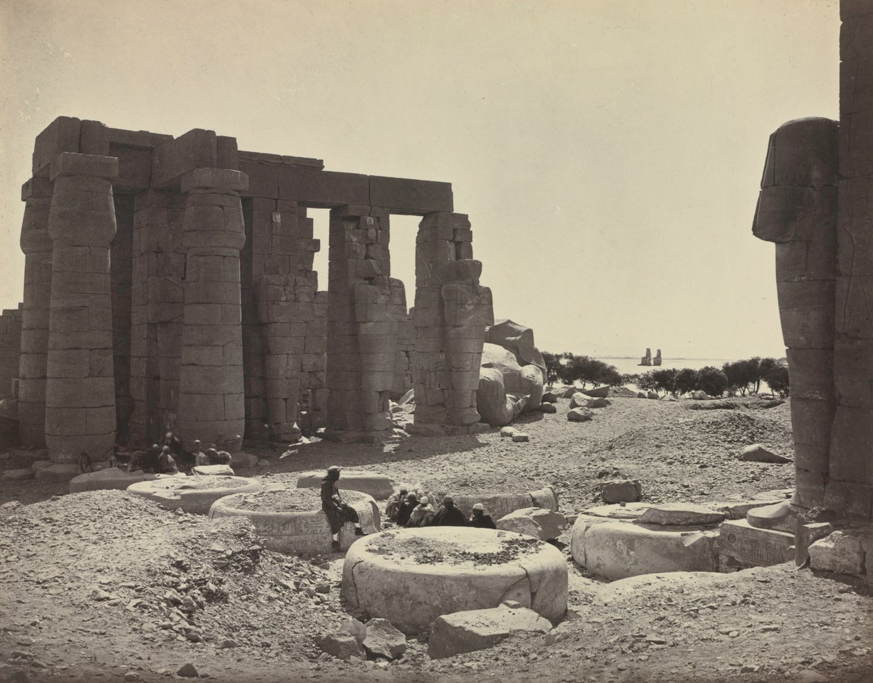 Ramesseum, Théby, 1869. od Adolphe Braun