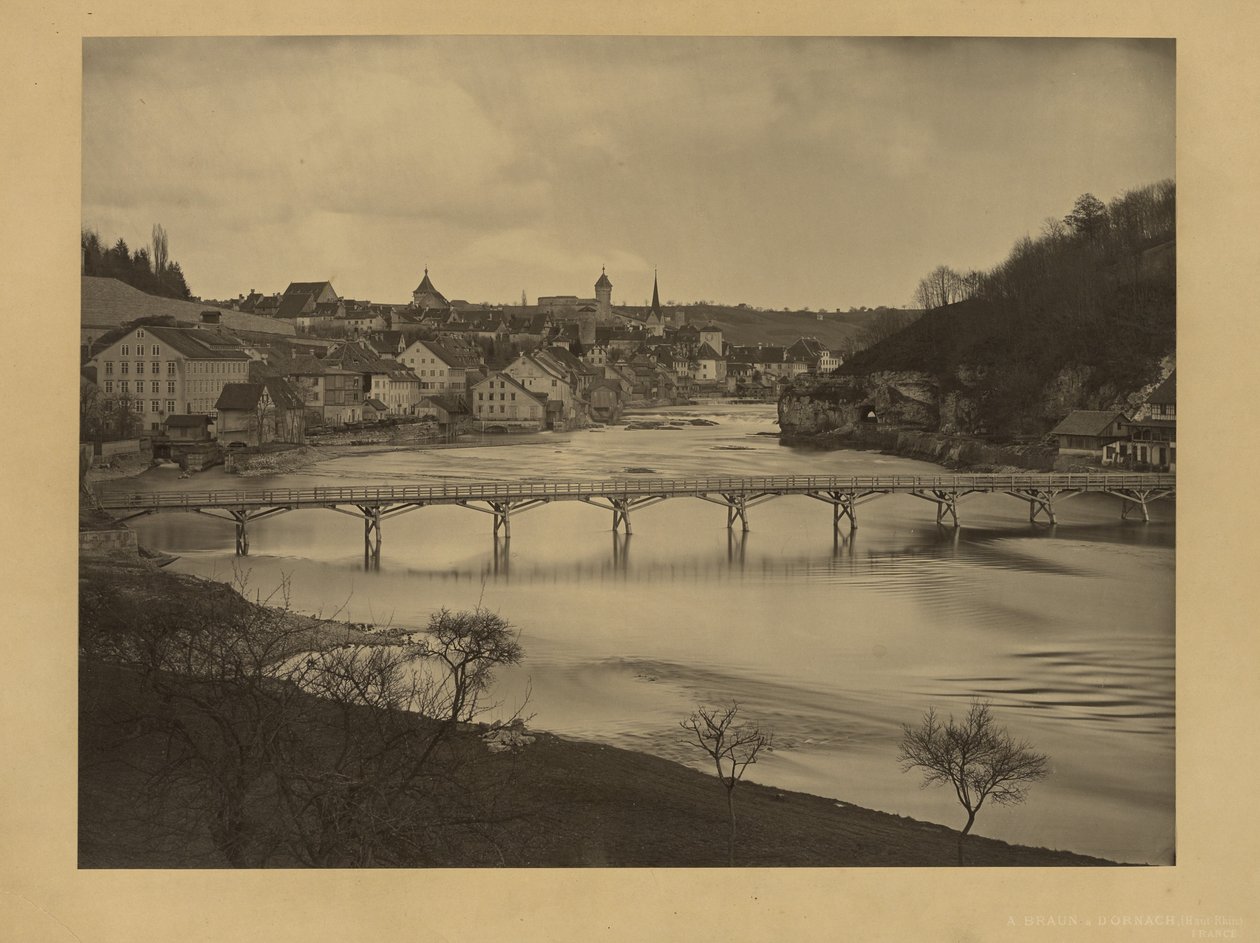 [Pohled na Šaffhausen ve Švýcarsku] od Adolphe Braun