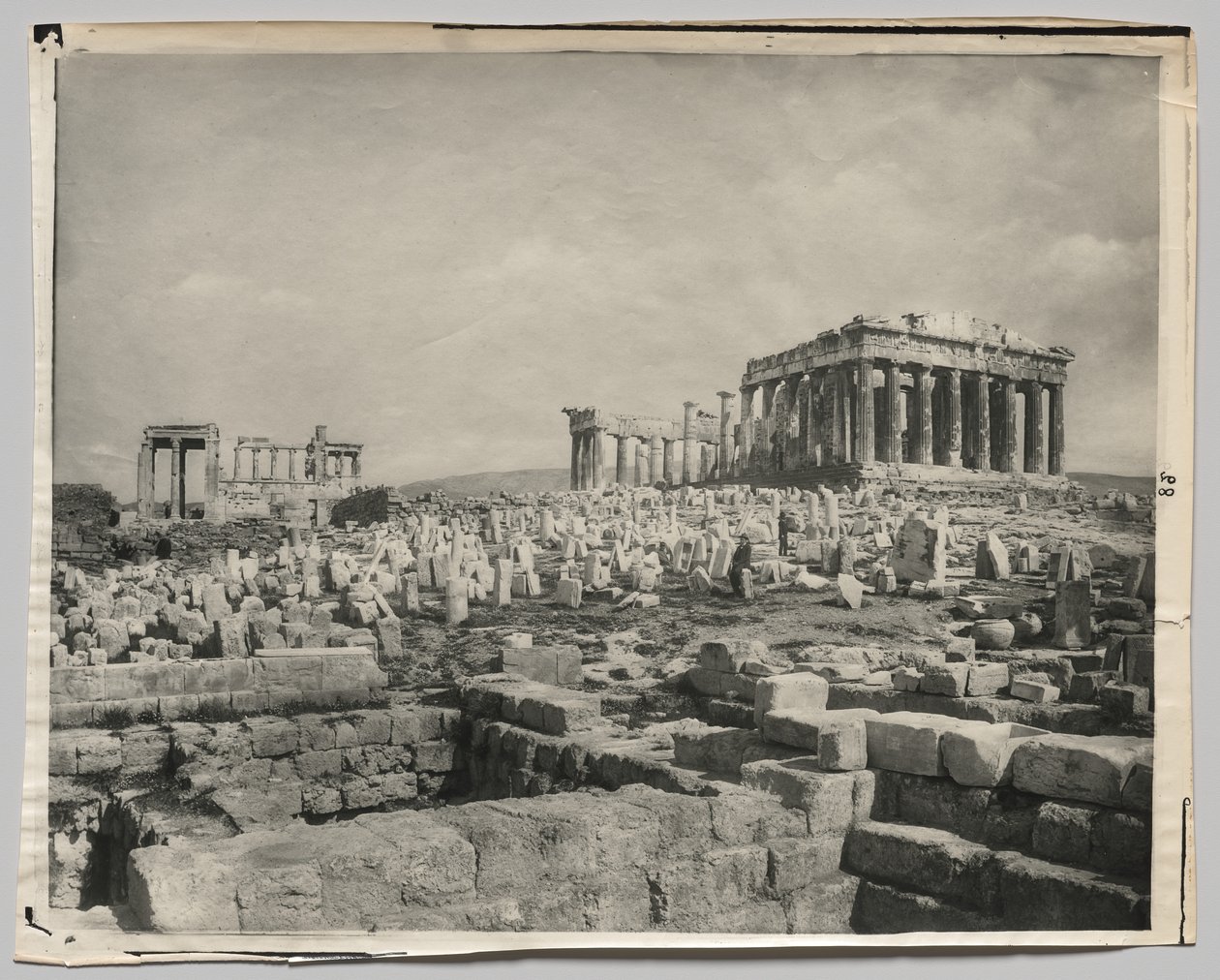 Pohled na Parthenon od Adolphe Braun and Co.