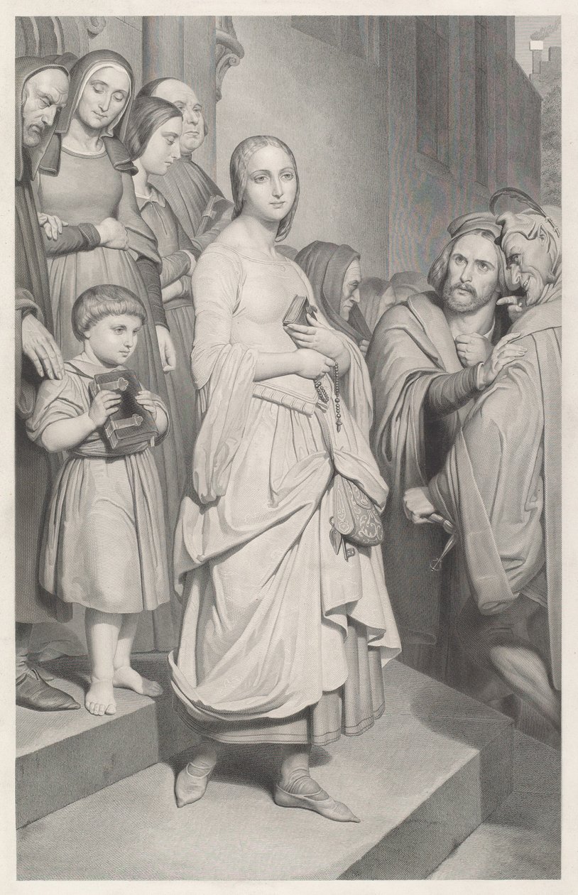 Faust poprvé vidí Markétu od Adolphe Caron after Ary Scheffer