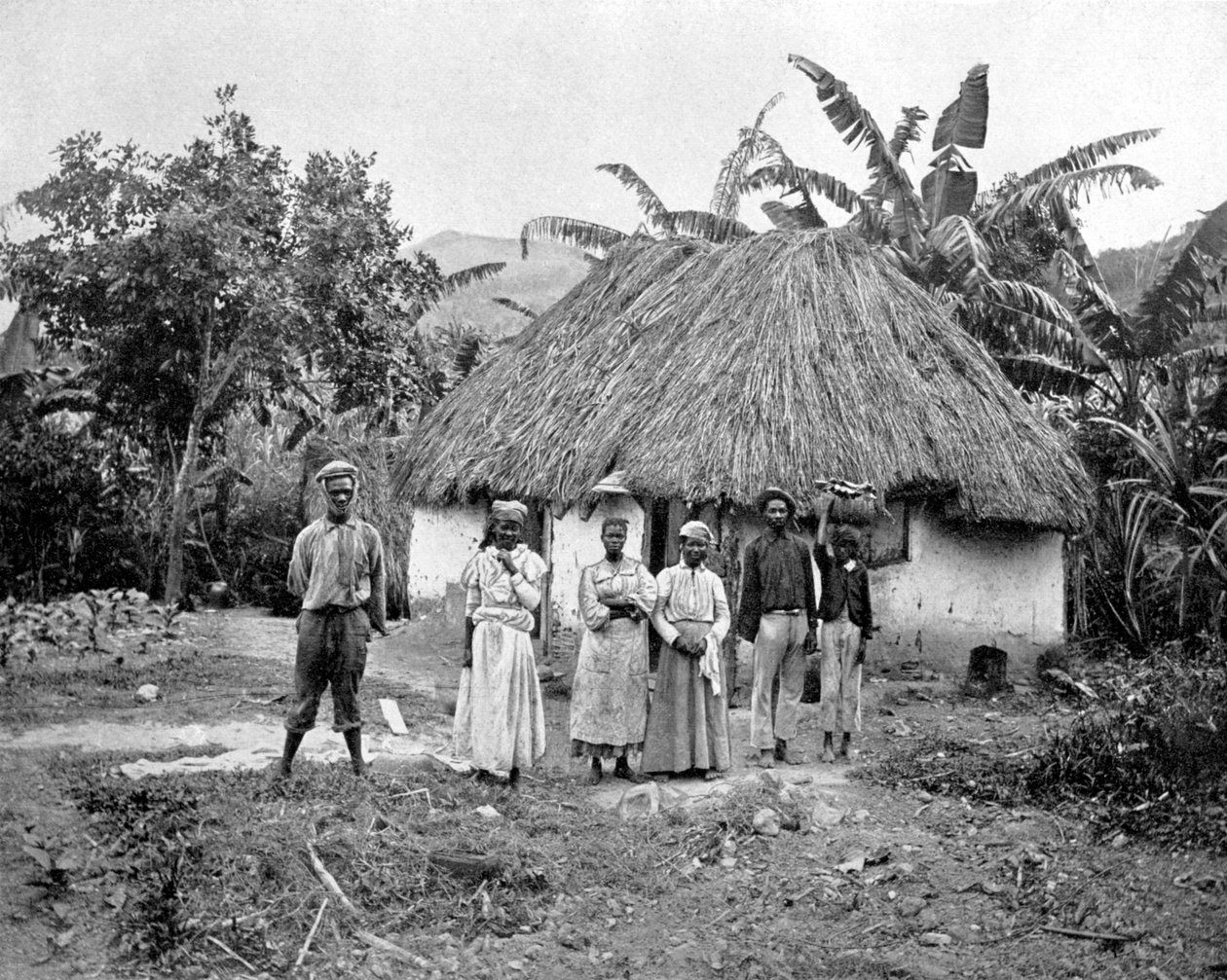 Černošská chata, Jamajka, c1905. od Adolphe Duperly and Son