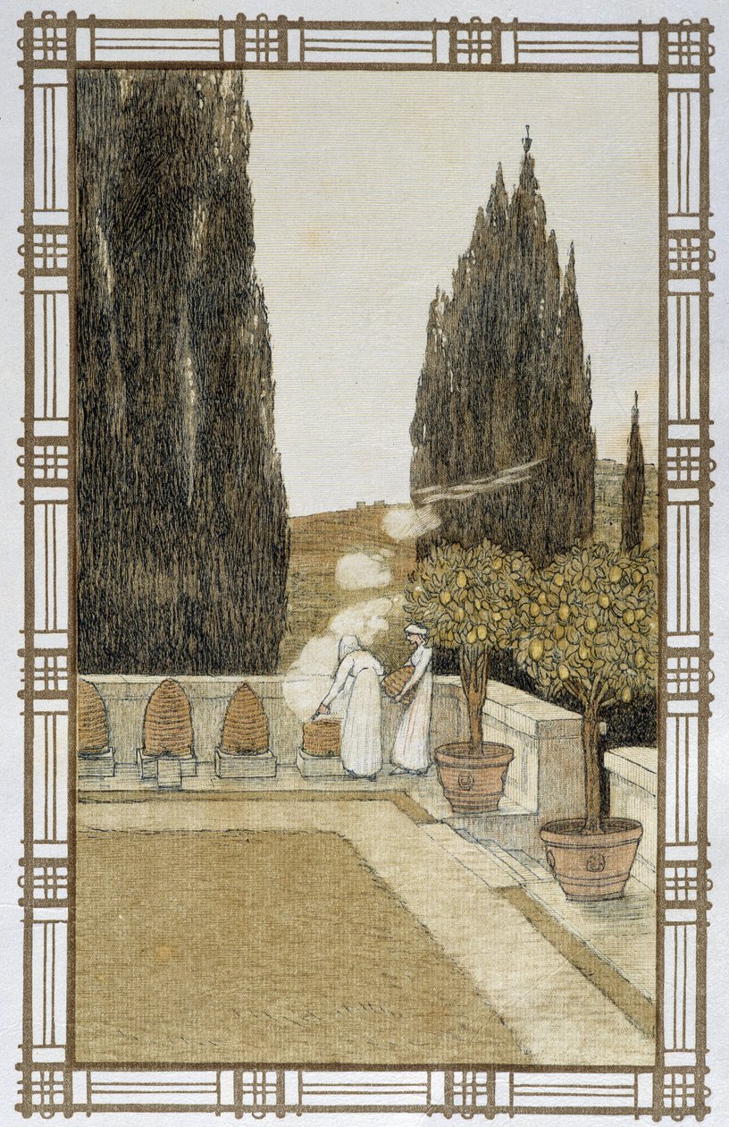 The Life of Bees: The Smoke of Hives - Kresba A. Giraudona od Adolphe Giraudon