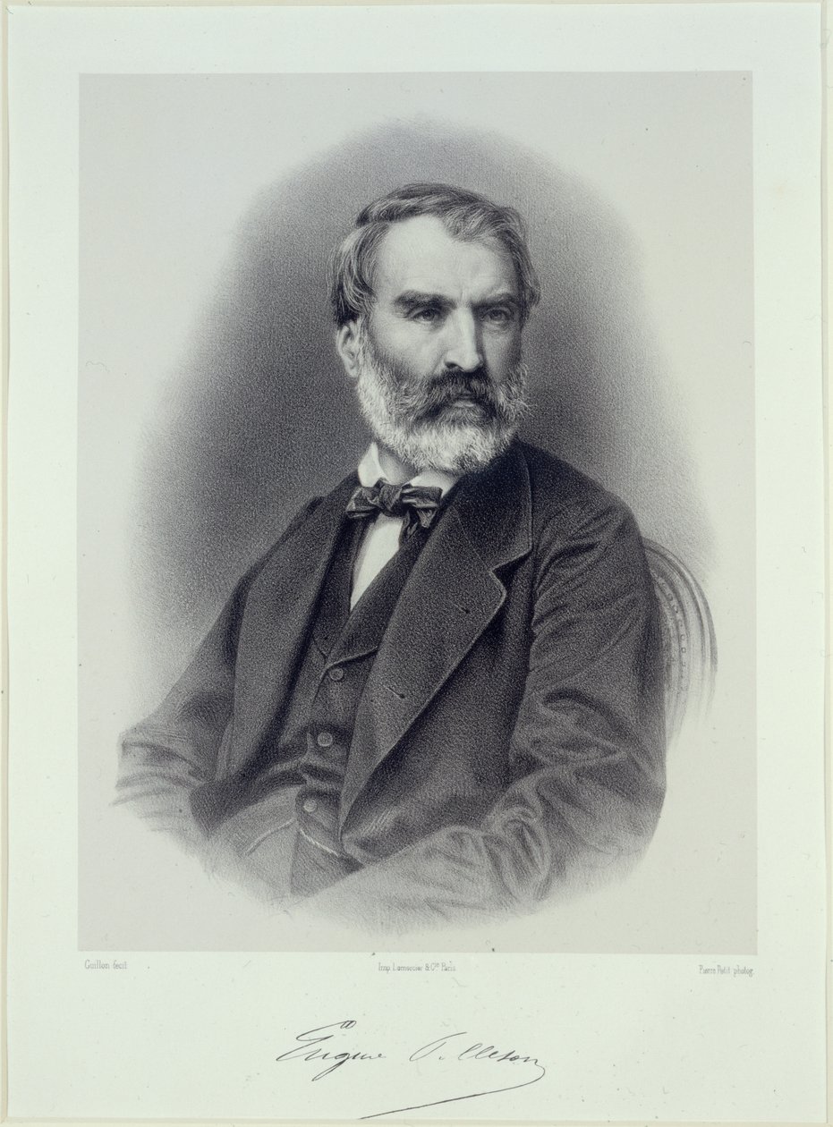 Portrét spisovatele Eugèna Pelletana 1813-1884. od Adolphe Guillon