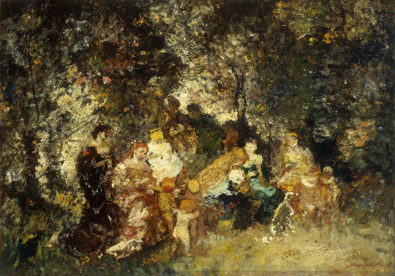 Champetre party od Adolphe Joseph Thomas Monticelli