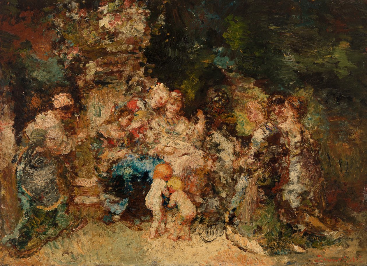 Hold od Adolphe Joseph Thomas Monticelli