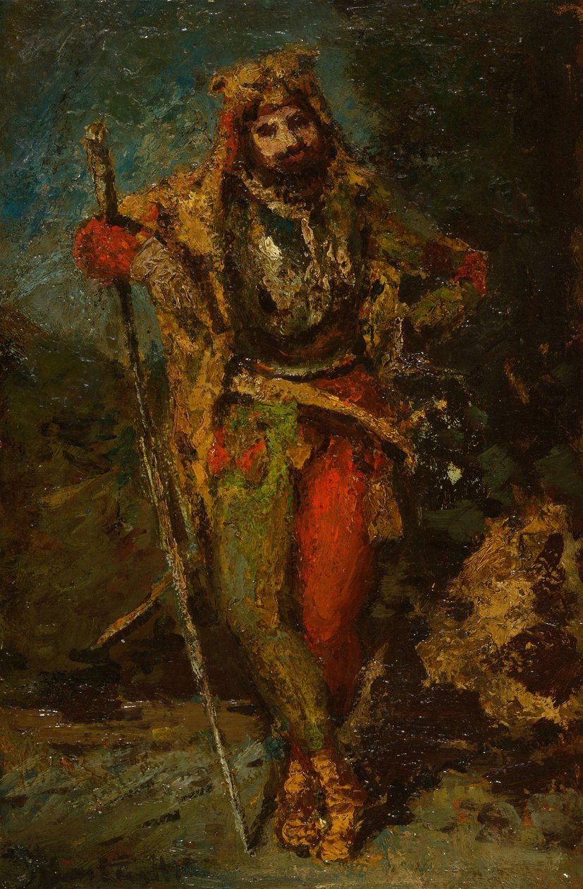 Mefisto z opery Faust od Adolphe Joseph Thomas Monticelli
