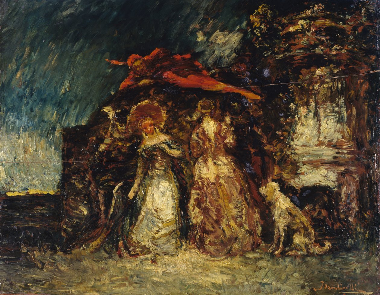 Mefistofeles od Adolphe Joseph Thomas Monticelli