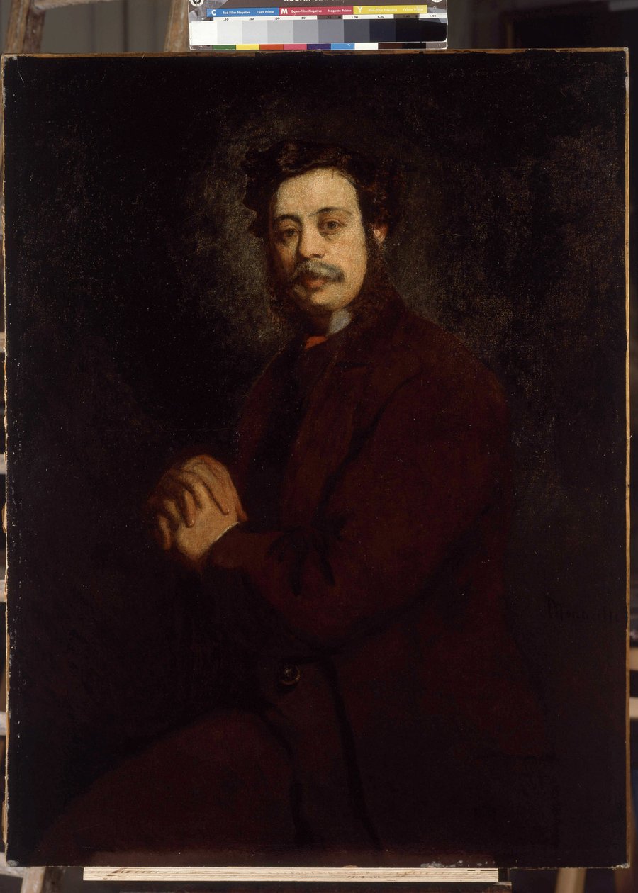 Portrét pana Chána. Obraz Adolphe Monticelli (1824-1886) od Adolphe Joseph Thomas Monticelli