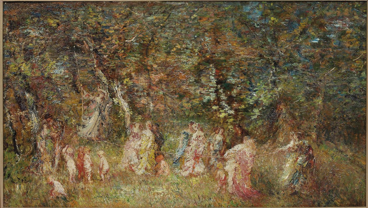 Houpačka od Adolphe Joseph Thomas Monticelli