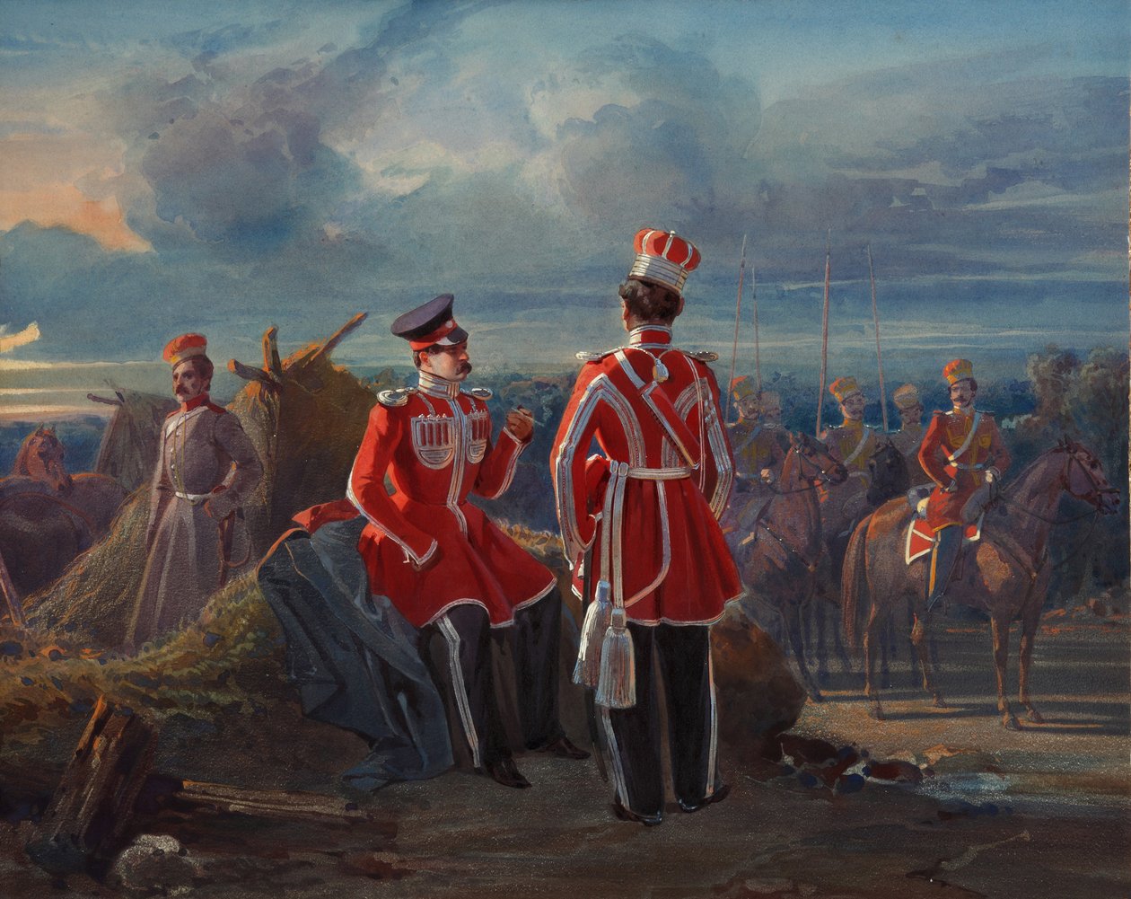 Krymskotatarská eskadra záchranné služby, c. 1850 od Adolphe Ladurner